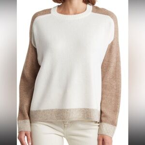 Vince Camuto. Relax fit knit Cream Sweater